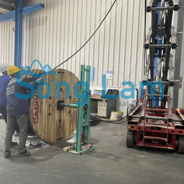 kéo cáp điện công nghiệp kcn quang minh