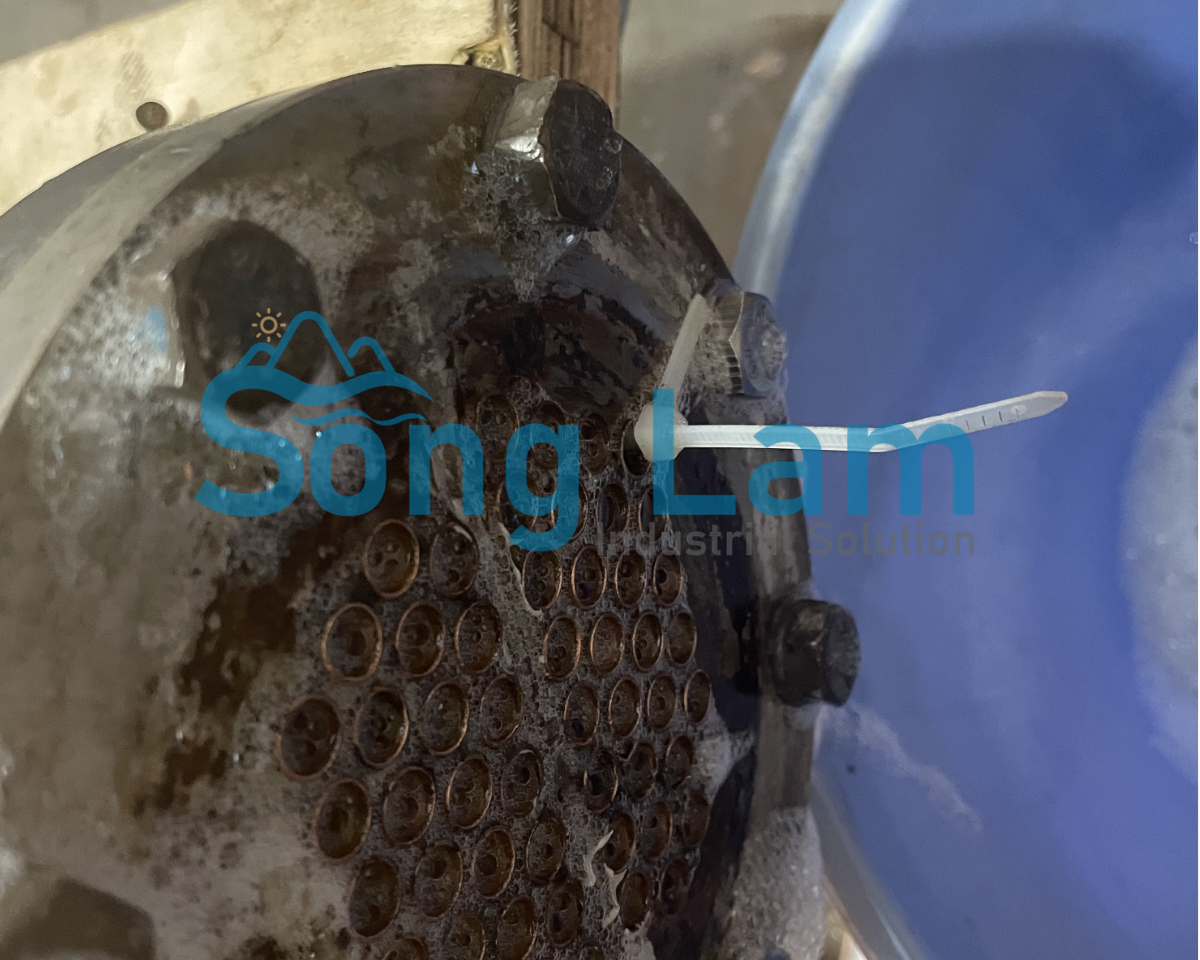 Bề mặt ống trao đổi nhiệt sau khi được vệ sinh