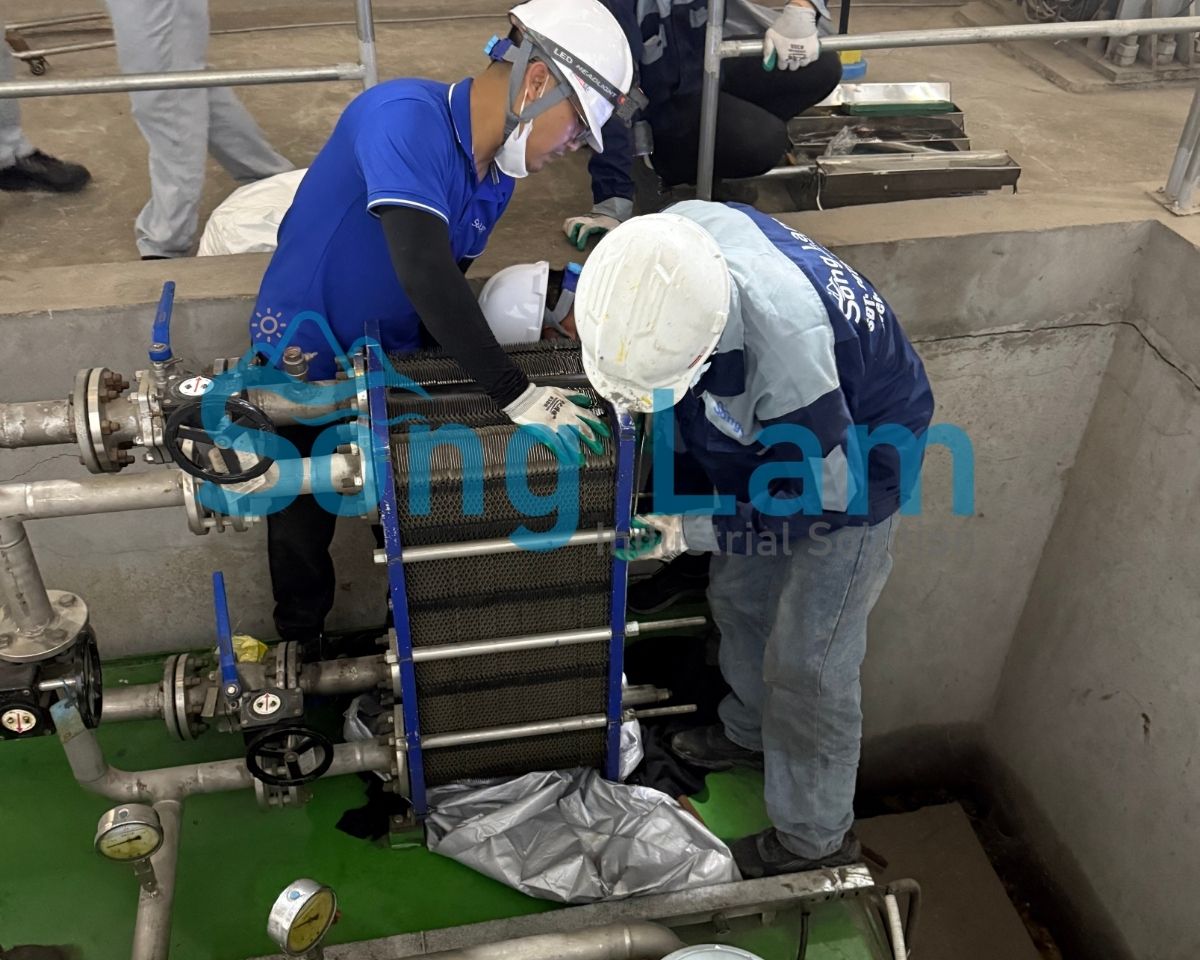 khao sat tong the heat exchanger tai nha may